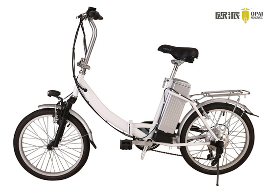 Vélo électrique réglable de deux roues de pliage de poids léger électrique argenté de bicyclette